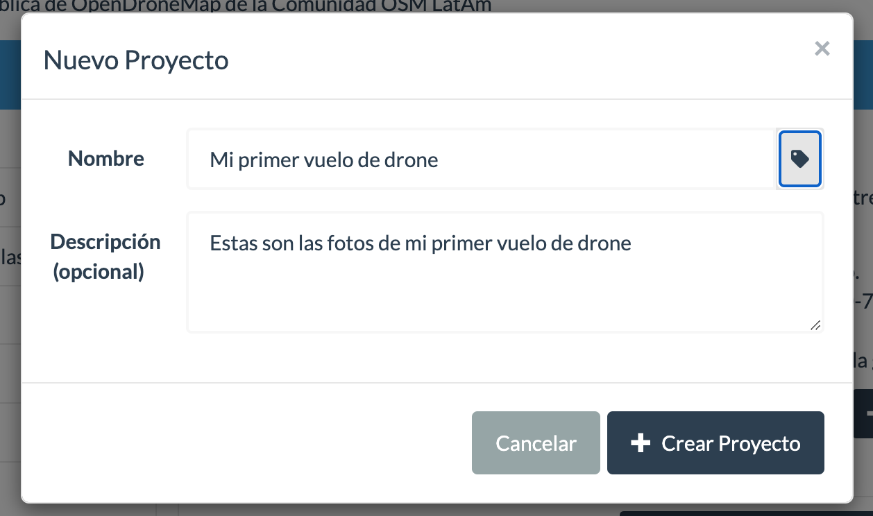 Creación de proyecto